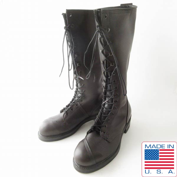 新品 00s USA製 COVE SHOE PT99 ラインズマン ブーツ 抜け黒系 27cm程度 スチールトゥ 編み上げ アメリカ製 デッドストック D153【BSM】