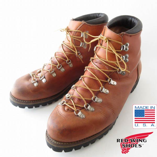 1979年製 犬タグ USA製 RED WING トレッキングブーツ 14D 32cm 茶系 MADE IN AMERICA 70s レッドウィング 大きいサイズ D153【中古】【靴】【メンズ】【通販】【BSX】|古着屋 BRIDGE