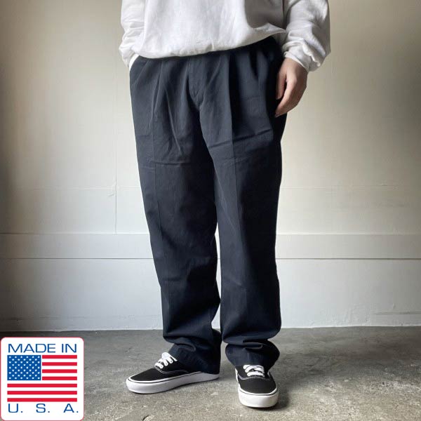 美品 1998年製 USA製 リーバイス DOCKERS ツータック チノパン 紺系 W38 L32 ネイビー系 90s アメリカ製 ビンテージ D153【中古】【古着】【メンズ】【通販】【BPXL】|古着屋 BRIDGE