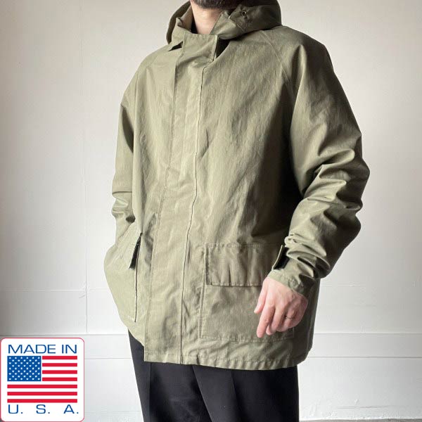 80s USA製 ORVIS オービス×ヘリーハンセン ゴアテックス パーカー L オリーブ緑であること系 上衣 ビンテージ D153【中古】【古着】【メンズ】【通信販売】【BTOL】