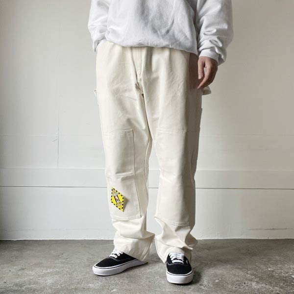 新品 Dickies ディッキーズ ダブルニー ペインター ズボン下 生成り系 42×32 自然的 ありがた味 未当て嵌める品 D154