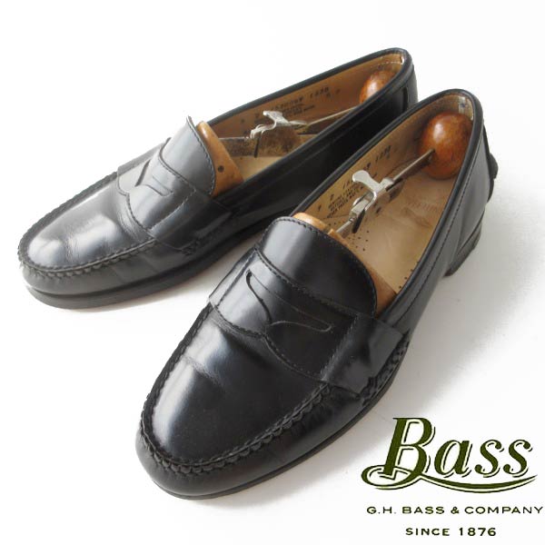 G.H.Bass&Co WEEJUNS ペニー ローファー 黒 9D 27cm ブラック ジーエイチバス アメトラ アイビー メンズ 靴 D154【中古】【靴】【メンズ】【通販】【中古】【靴】【メンズ】【通販】|古着屋 BRIDGE