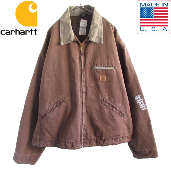 楽天市場】新品 00s USA製 carhartt デトロイト ジャケット MOS 5XL モス サンドストーン カーハート デッドストック  ビンテージ D150【BTOX】 : 古着屋 BRIDGE