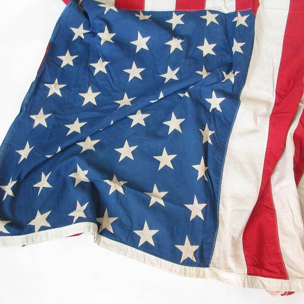 新品 USA製 50星 アメリカ国旗 星条旗 フラッグ 旗 コットン 145×300