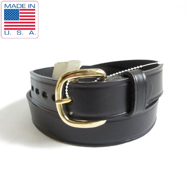 楽天市場】新品/USA製/アメリカン ベルト カンパニー/レザーベルト/黒 