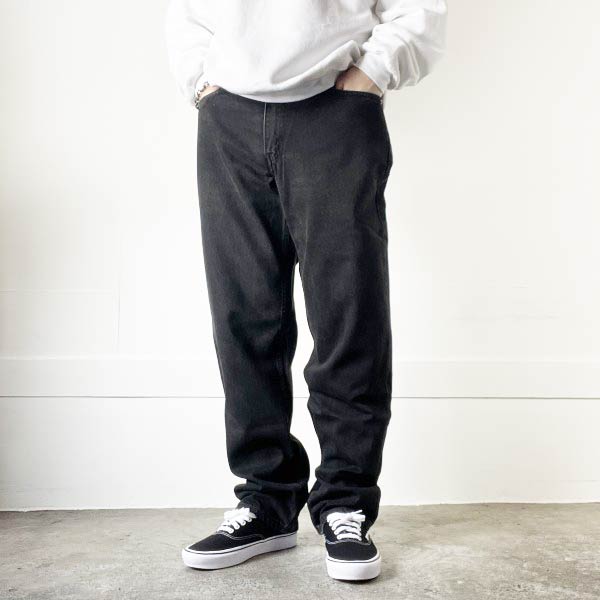 先染めブラック ストレッチ 90's USA製 Levi's 540 ジーンズ 90s USA製 Levi'sリーバイス 540 先染め ブラック デニムパンツ
