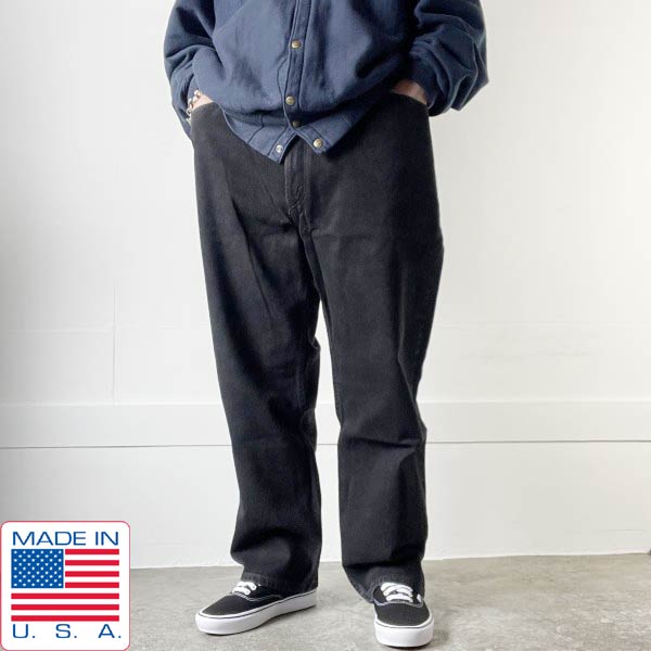 W32×L30 USA製 リーバイス　505 ブラック　後染め　デニム　90s 楽天市場】希少レングス30 1999年製 USA製 リーバイス505 後染め