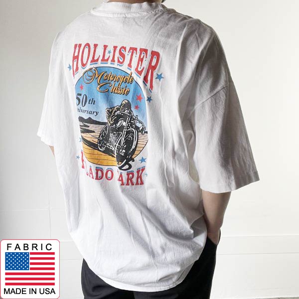 1997年製 自動二輪車 GYPSY TOUR 50周年 半袖 プルオーバー 白 XXL 袖シングル編み目 自動二輪車 白いこと 90s ビンテージ D151【中古】【古着】【メンズ】【通信販売】【BTSX】