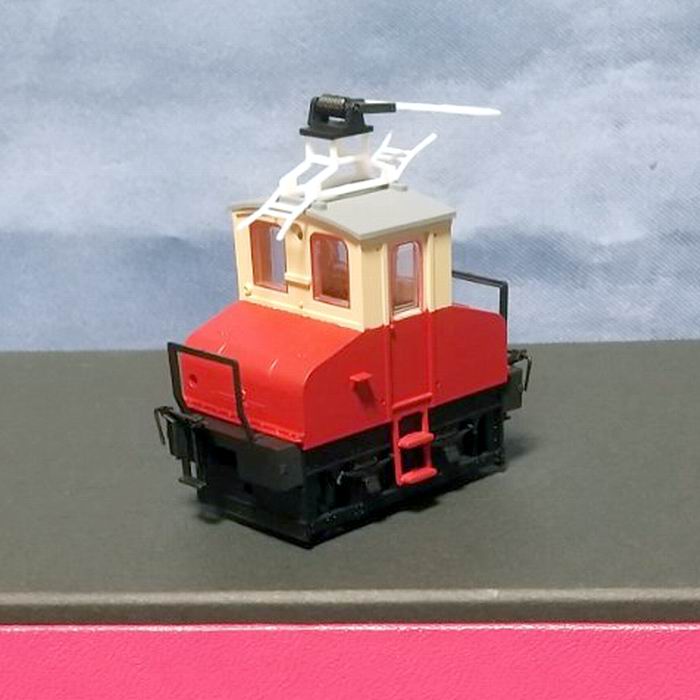 津川洋行 Nゲージ 14042 銚子電気鉄道 デキ3 電気機関車 ビューゲル仕様 車体色:赤電色 動力付(品) 