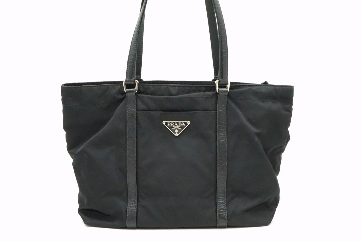 PRADA ブラック ベルベット トートバッグ PRADA プラダ トートバッグ 1BA038 068 V COO F0002 ベルベット
