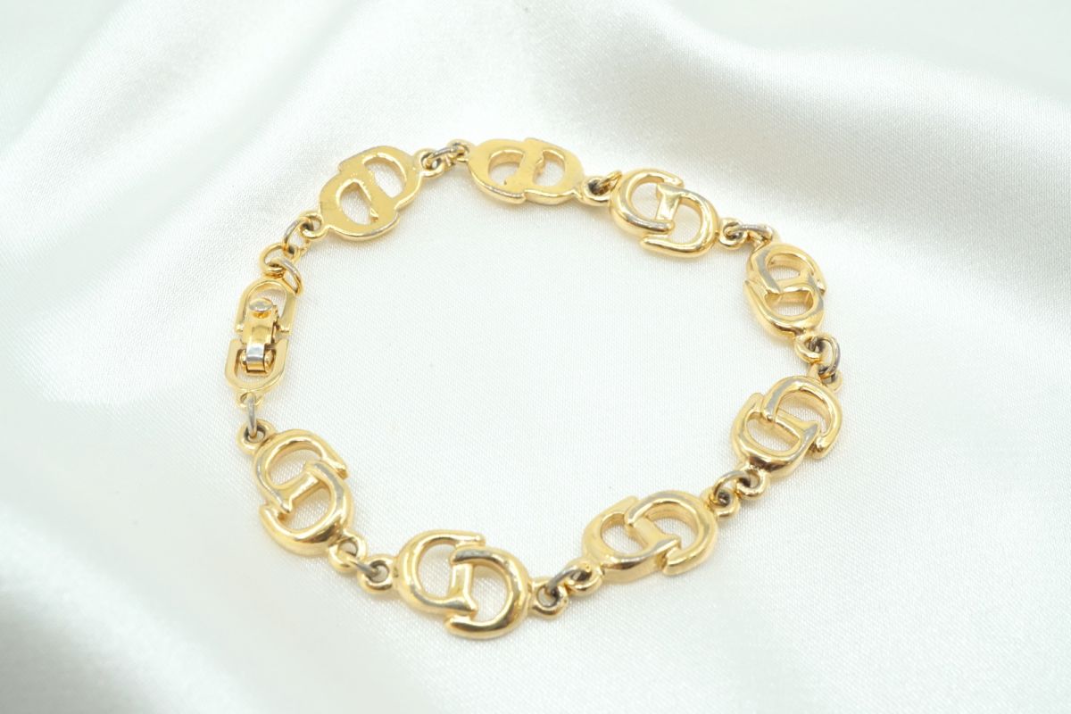 最終価格　Christian Dior✩ディオール CD ブレスレット　DIOR ディオール ブレスレット DIOR PETIT CD BRACELET メタル ロゴ