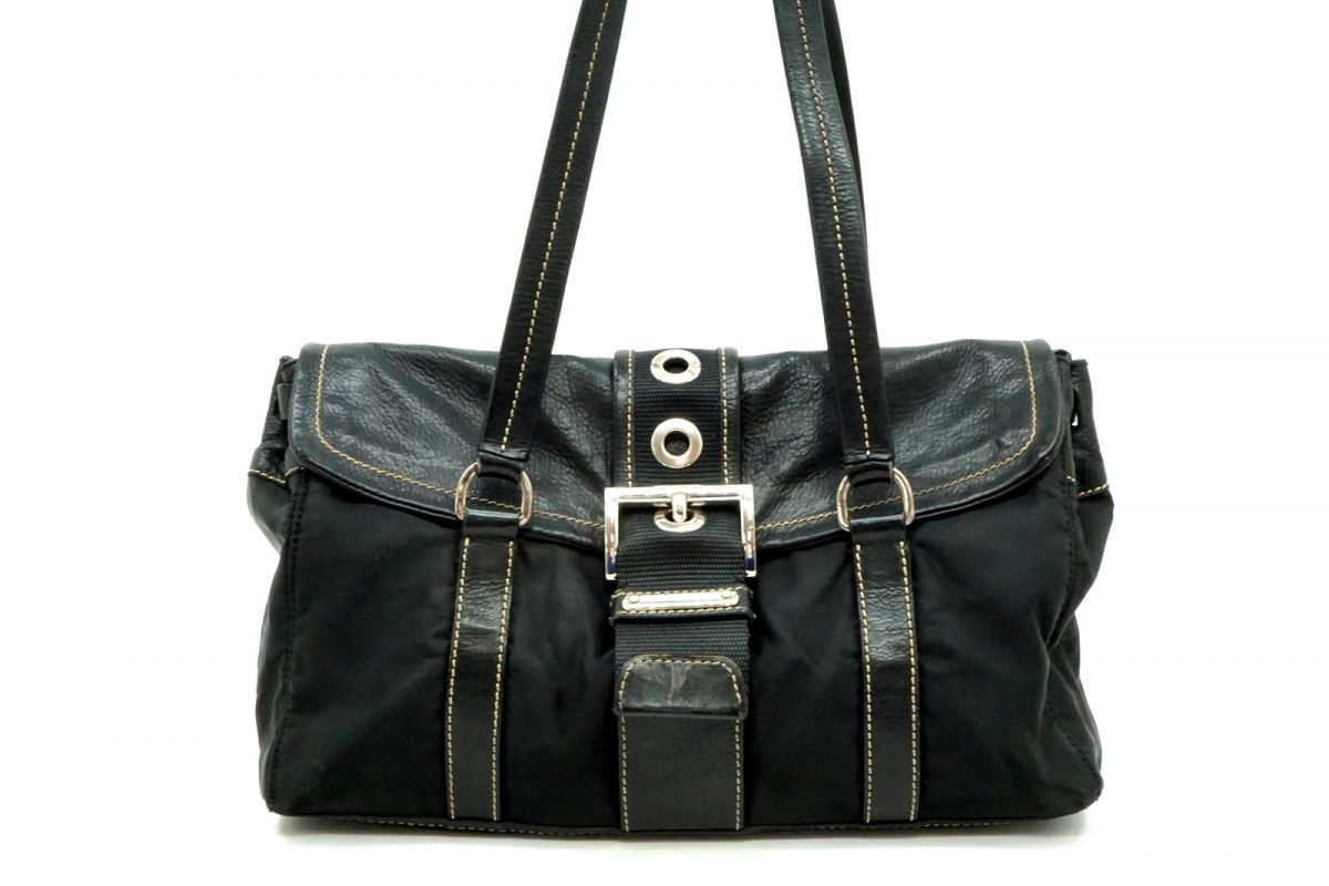 楽天市場】PRADA プラダ BN1407 ナイロン ハンドバッグ テスート