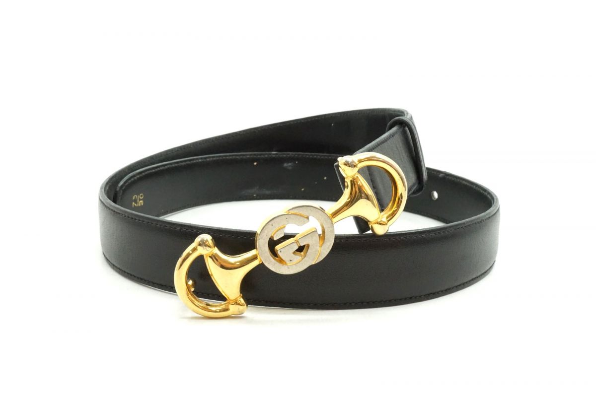 楽天市場】GUCCI グッチ レディースレザーベルト ホワイト ブラック