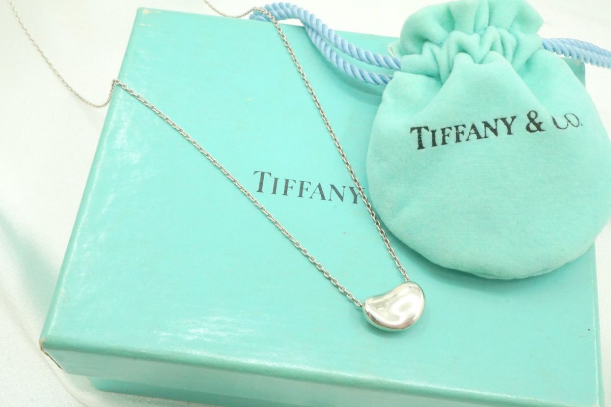 楽天市場】TIFFANY ティファニー ビーン ネックレス ペンダント
