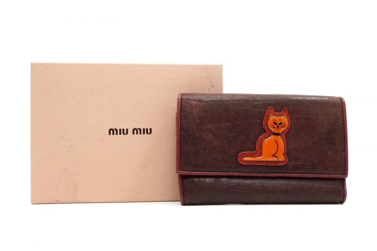 楽天市場】【8/1 P2倍】【大幅値下げ！】 ミュウミュウ MIUMIU 猫柄