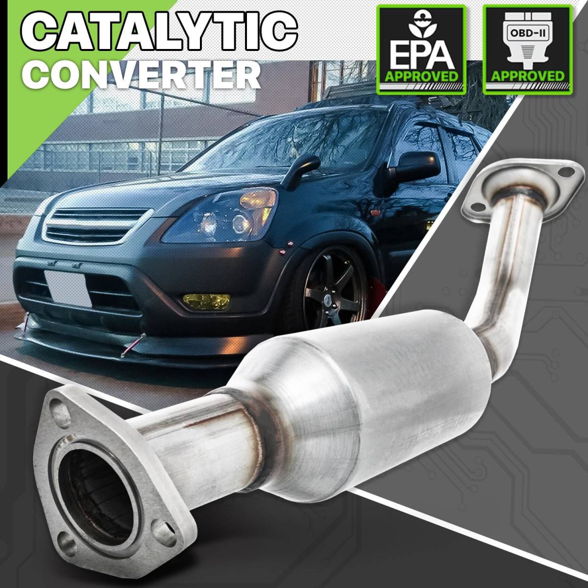 ホンダ CRV CR-V ステンレス 触媒 ダウンパイプ 2002-2006｜Calstyle（キャルスタイル）