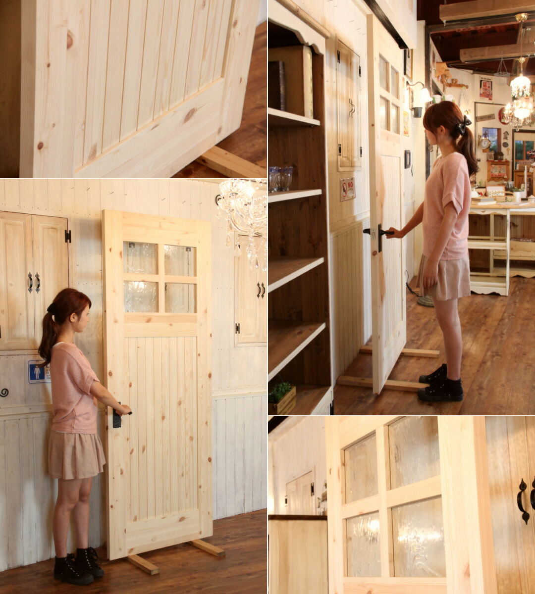 ドア カントリー オーダードア 33 室内用 オーダー家具 選べるカラー 開き戸 無垢 木製 北欧 パイン カントリー調 おしゃれ ガラス 店舗 リフォーム 西海岸 インテリア アメリカン ナチュラル アンティーク ホワイト 白 日本製 扉 建築素材 設備 Lokdisha Com