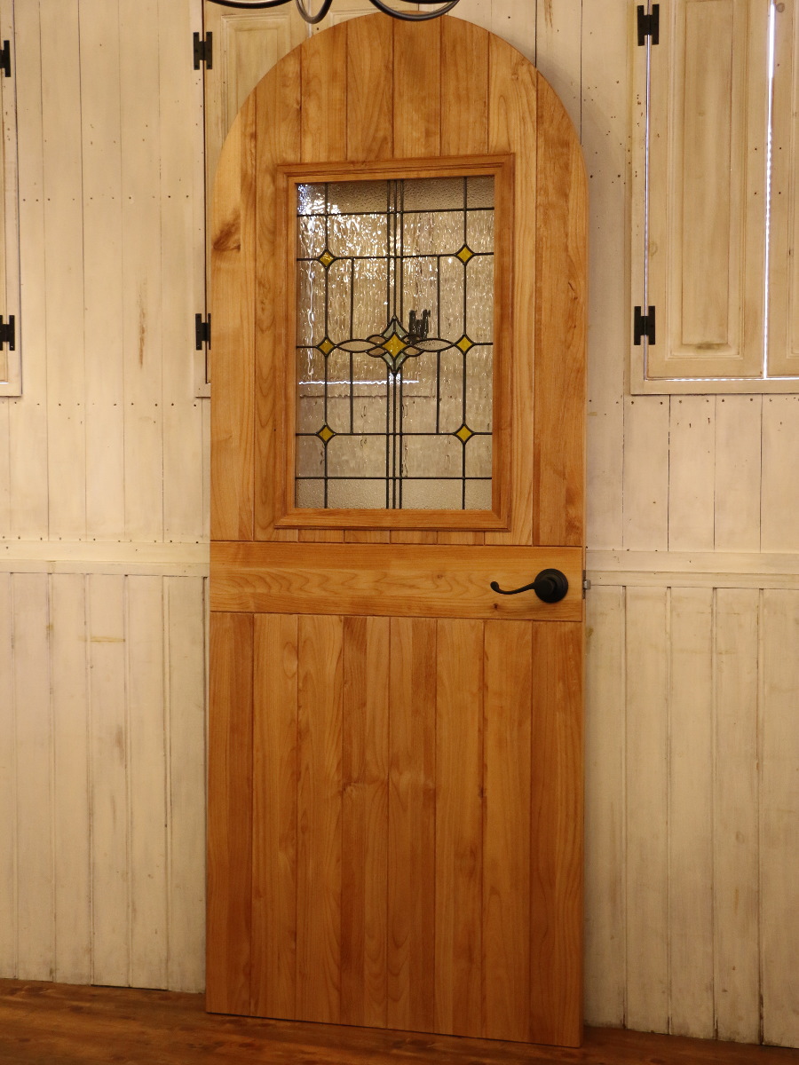特売 アーチドア カントリー オーダードア 30 ドア 室内用 オーダー家具 選べるカラー 開き戸 無垢 木製 アルダー材 カントリー調