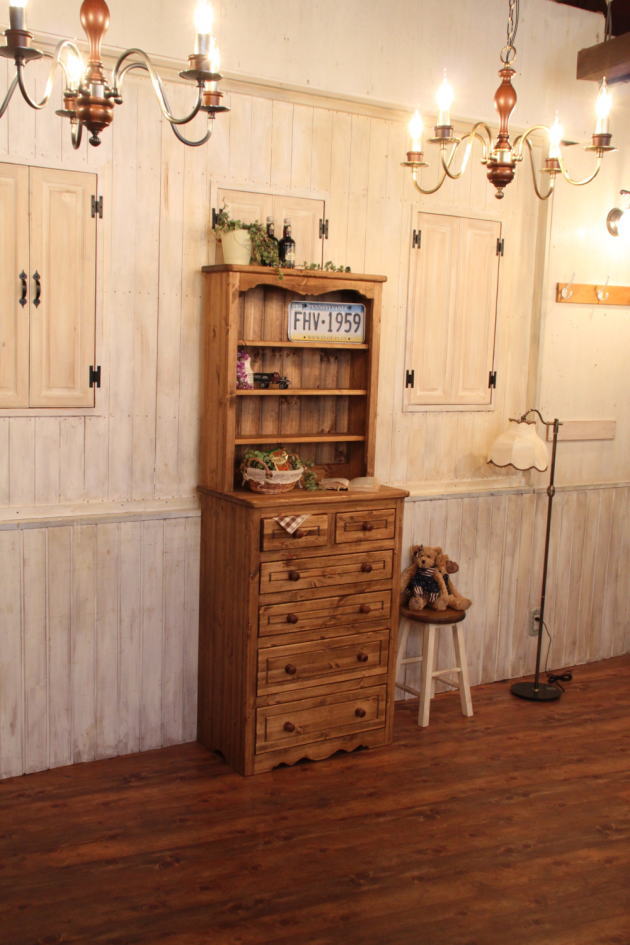 カントリー 6チェスト キャビネット オーダーメイド カントリー家具