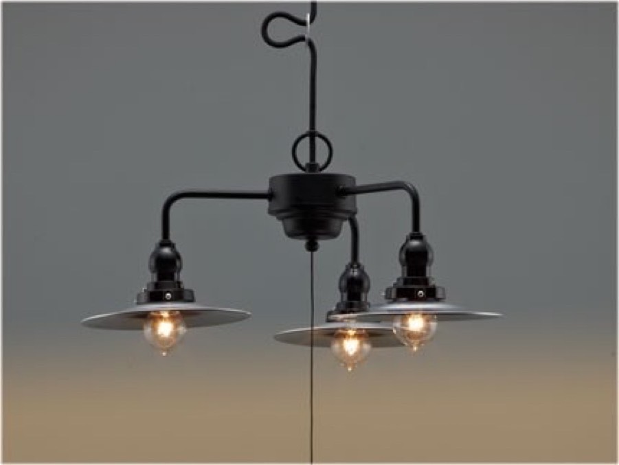 【エジソン型 レトロ型 LED付き】3灯　ペンダントライト 天井照明 引掛けシーリング リビング ダイニング 廊下 玄関 店舗 インテリア ヴィンテージ アンティーク 工業 塩系 ブルックリンインダストリアルランプ- St, Brooklyn, 2323FLG -