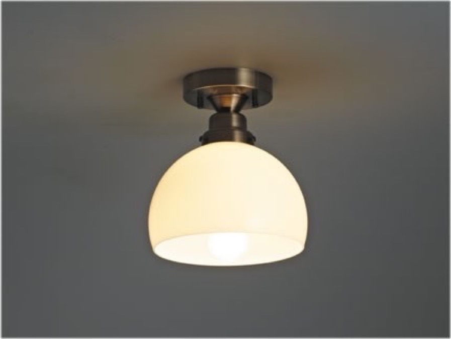 【ミニレトロ型 LED付き】天井直付け照明　リビング ダイニング 廊下 玄関 店舗 インテリア ヴィンテージ アンティーク 工業 塩系 ブルックリンインダストリアルランプ- St, Brooklyn, 3633FLG -