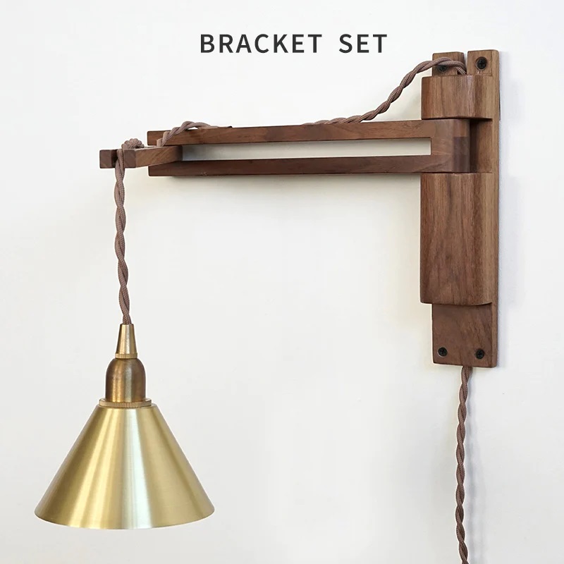 楽天市場】【LED付き】ウッドブラケット ライト インダストリアル