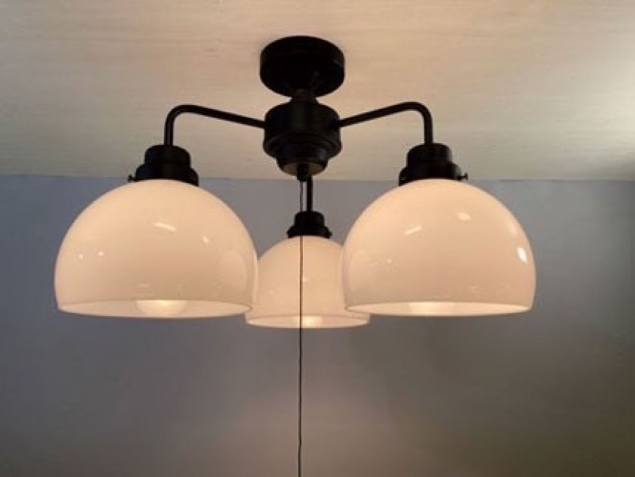 【ミニレトロ型LED付き】天井直付け照明 リビング ダイニング 廊下 玄関 店舗 インテリア ヴィンテージ アンティーク 工業 塩系 ブルックリンインダストリアルランプ- St, Brooklyn, KB3453FLG -|キャンドールインテリア