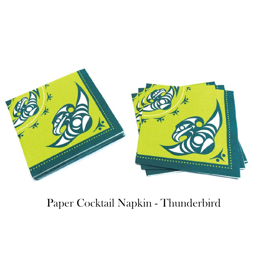 ペーパー カクテル ナプキン カナダ 先住民 ネイティブ インディアン キッチン 雑貨 Thunderbird サンダーバード画像