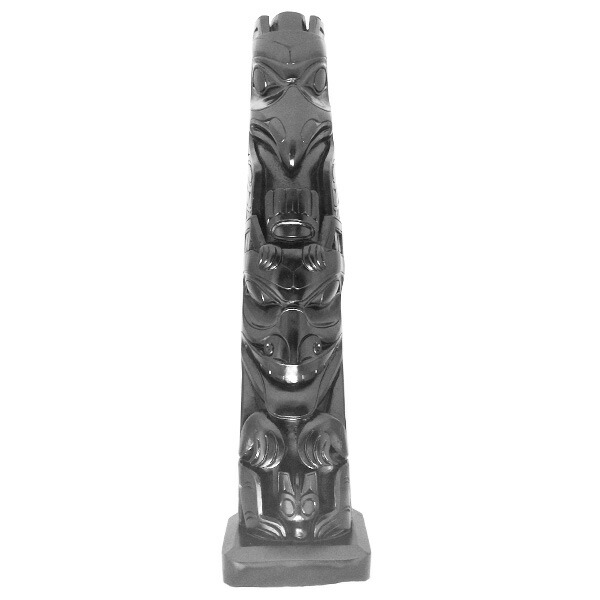 税込 トーテムポール Totem Pole 博物館再現品 カナダ 先住民 インディアン Cmc製 Eagle 38cm 送料無料 Fucoa Cl