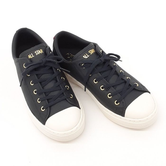 コンバース オールスター クップ トリコ スリップ オックスCONVERSE ALL STAR COUPE TRICO SLIP OXレディース レザー スリッポン スニーカーネイビー送料無料 皮 天然皮革 SLIP タウン画像