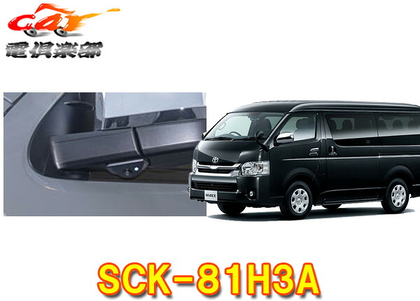 【取寄商品】データシステムSCK-81H3Aハイエース(R2.5～)LED内蔵サイドカメラキット(シングルタイプ)