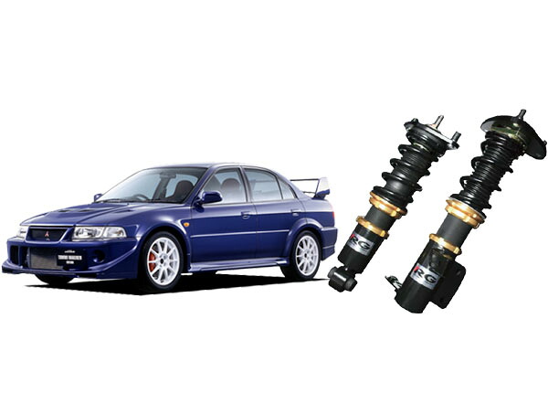 【送料無料(一部地域除く)】RGレーシングギアHS DAMPER ランEVO(V.VI)CP9A用車高調 HS-MI02S｜ｃａｒ電倶楽部　店