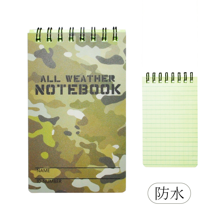 メモ帳 楽天市場】【戦人】防水メモ帳 横開き［雨の中で書ける 破れ