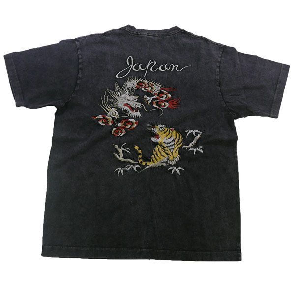 AVIREX アヴィレックス(アビレックス)   783-6134011 差し上げ物 半袖スカT TIGER \u0026 DRAGON 刺しゅう T-SHIRT