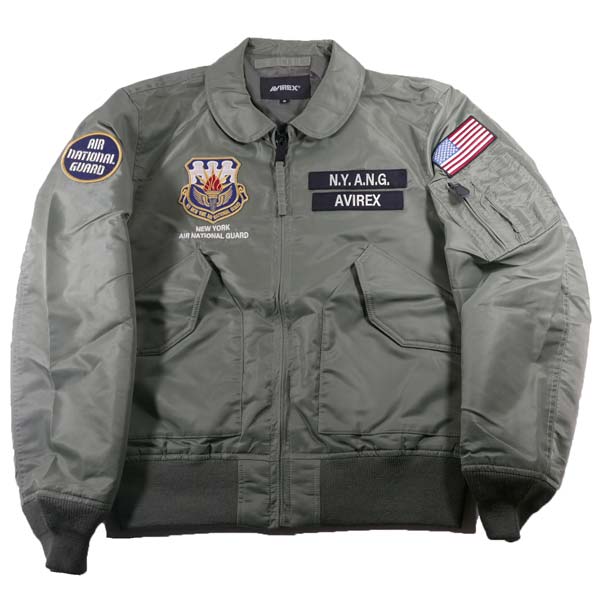 AVIREX アヴィレックス（アビレックス） 783-3252061 CWU-36P NEW YORK AIR NATIONAL GUARD ミリタリー フライトジャケット