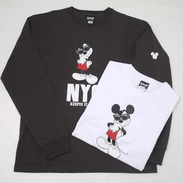 驚きの安さ 楽天市場 Schott ショット Disney Mickey Mouse It Coolディズニー ミッキープリント 長袖ｔシャツ Casualyanagi 特売 Consorziosicof It