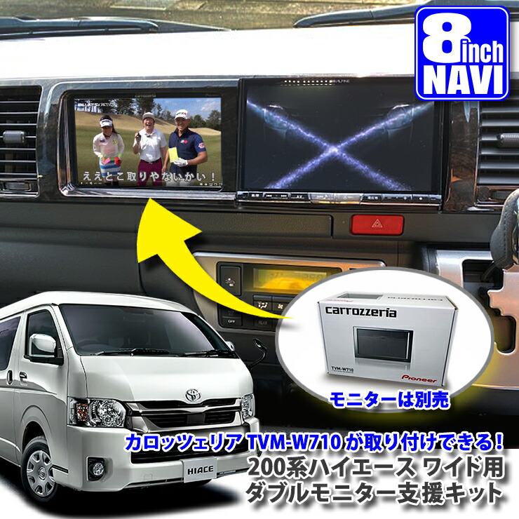 楽天市場】トヨタ ハイエース 4型/5型/6型 (純正ミラーモニター付車 