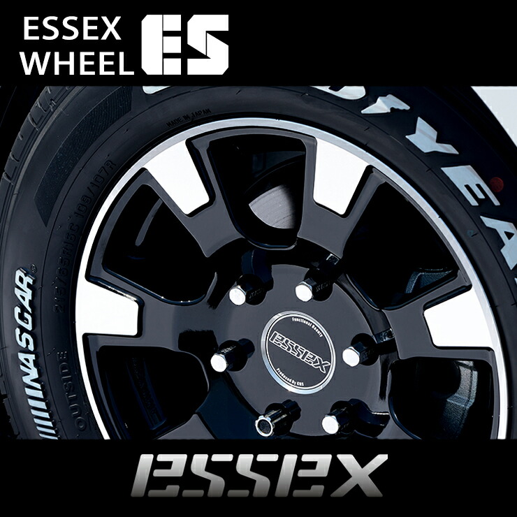 楽天市場】【ESSEX/エセックス】 ホイール EM 17インチ ブラック