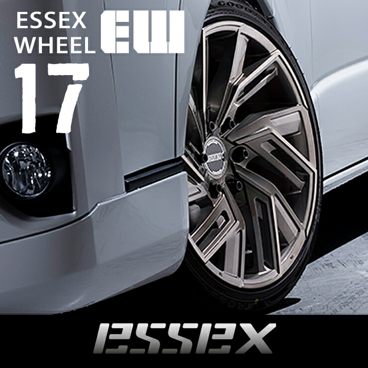 essex 17インチ ホイール ブラック/シルバー 楽天市場】【ESSEX/エセックス】 ホイール EM 17インチ ブラック