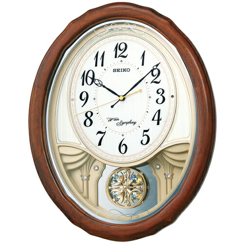 SEIKO CLOCK  掛け時計 ウェーブシンフォニー 電波時計 AM247P 楽天市場】アミューズ時計 ウエーブシンフォニー AM247P