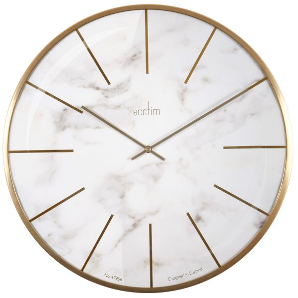 acctim 掛け時計 LUXE Wall Clock AC29432 LONDON MARBLE BRASS モダン イギリス【送料無料】｜インテリア雑貨　セシセラ