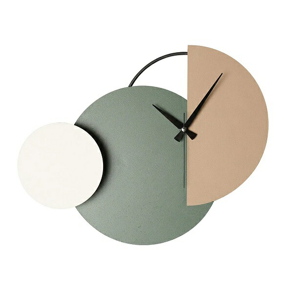 Arte Dal Mondo 掛け時計 Wall clock Circles and semicircles イタリア  RO058A 壁掛け時計 お洒落【送料無料】