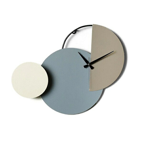 Arte Dal Mondo 掛け時計 Wall clock Circles and semicircles イタリア  RO058B 壁掛け時計 お洒落【送料無料】
