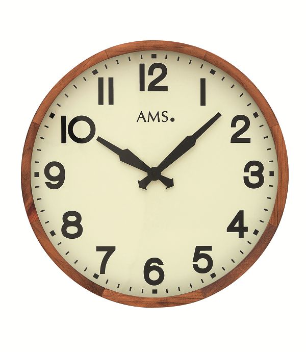 シンプルなデザインが魅力！　ＡＭＳ壁掛け時計　ドイツ　アームス掛け時計　AMS9535【送料無料】 【楽ギフ_包装】【楽ギフ_のし】【楽ギフ_のし宛書】【楽ギフ_メッセ入力】【楽ギフ_名入れ】｜インテリア雑貨　セシセラ