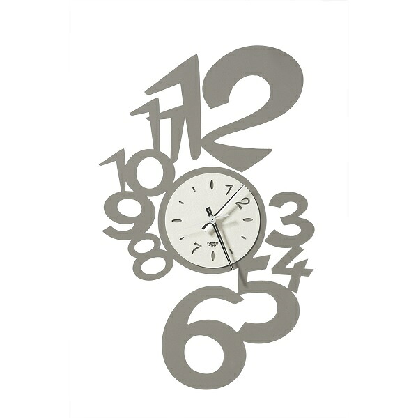 アルティ エ メスティエリ Arti e Mestieri 掛け時計 アルティ・エ・メスティエリ　Wall Clock Lupin Big　3624-C135 Mud/Ivoryイタリア 　壁掛け時計【送料無料】