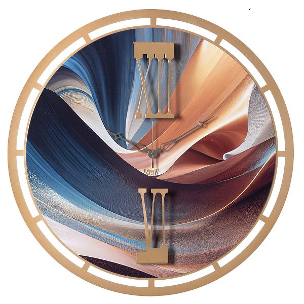 アルティ エ メスティエリ Arti e Mestieri 柱時計 アルティ・エ・メスティエリ Mood Design wall clock 3834-C347 Gold/golden/dunes イタリア共和国   飾りもの時辰儀【貨物輸送無料】