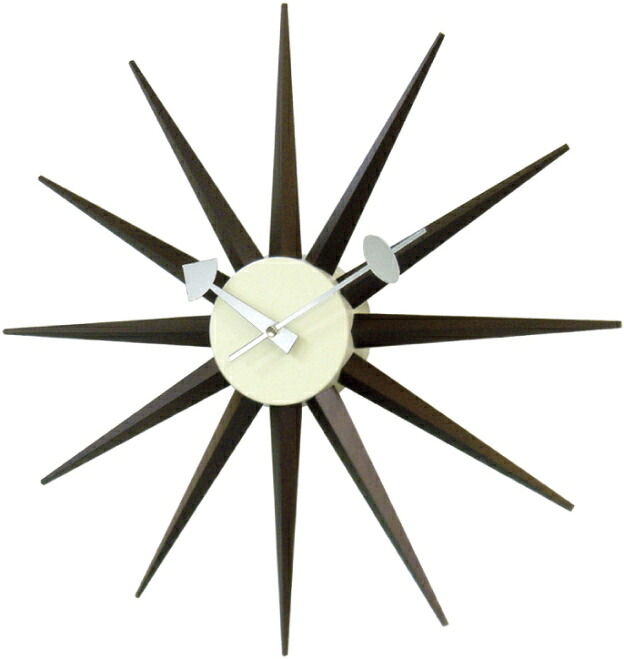 ジョージネルソン 柱時計 SUNBURST GN396WB GeorgeNelson
