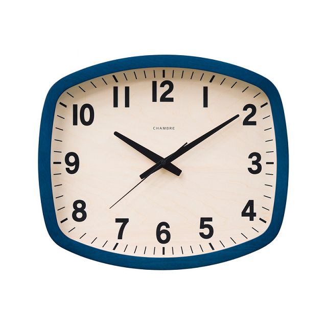 今めかしいで御洒落な柱時計 もの言う花ブル電磁波柱時計 R-SQUARE CLOCK CHAMBRE柱時計  CH-028NVR  米国海軍