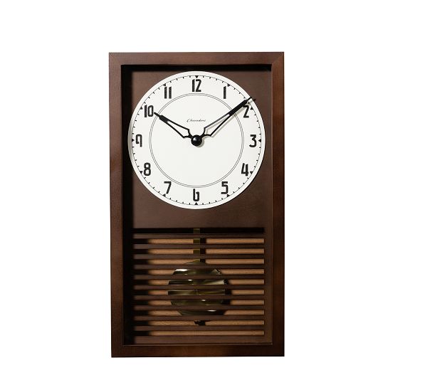 落ち着いた和風のデザインです! LATTICE PENDULUM 振り子時計 CHAMBRE CH058DB DARK BROWN