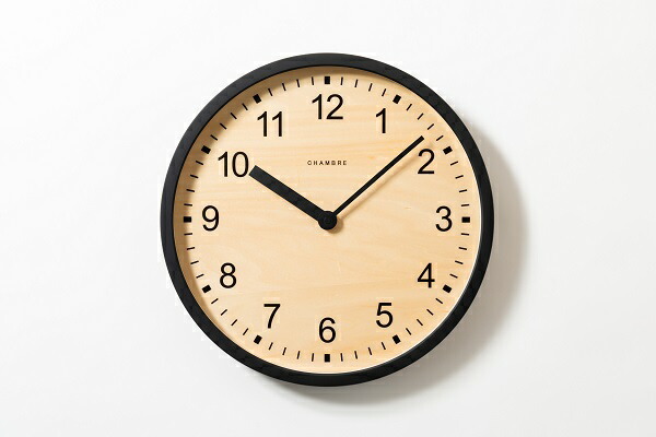 分かりやすいで御洒落な掛時計 大きなCLOCK もの言う花ブル掛時計 電磁波時辰儀 黒いこと 掛時計  CHAMBRE掛時計  CH-073BK